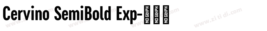 Cervino SemiBold Exp字体转换